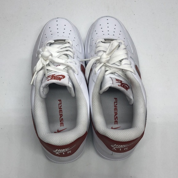 Women’s AirForce 1 ‘07 Flyease White/Orange DX5883-102 USED mark inside No Box - Picture 5 of 11